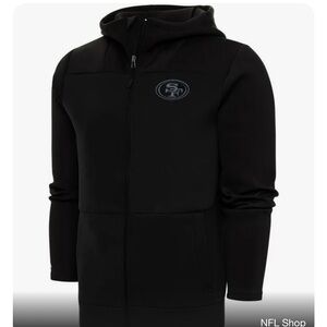 49ers Antigua Men’s Tonal Zip up Medium NWT